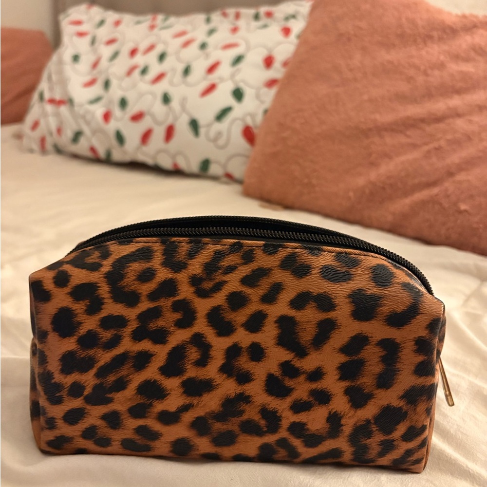 Leopard Print Cosmetic Bag